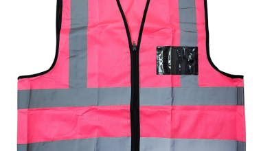 right pink safety vest