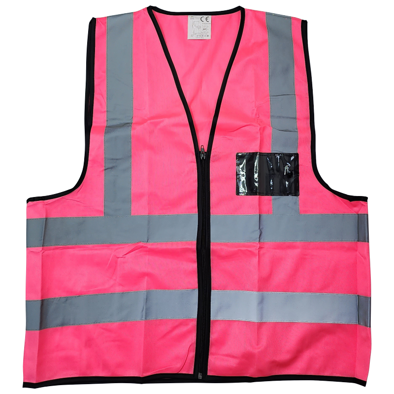 right pink safety vest